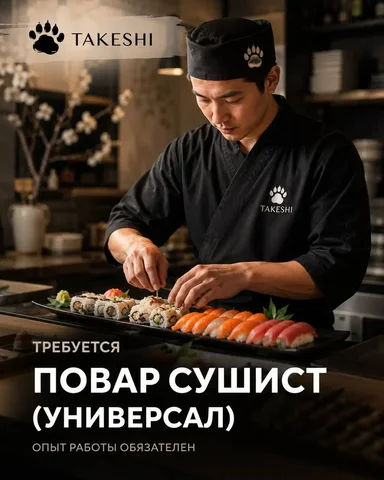 Повар-сушист (универсал) в ресторан - Повар, кассир в Москва