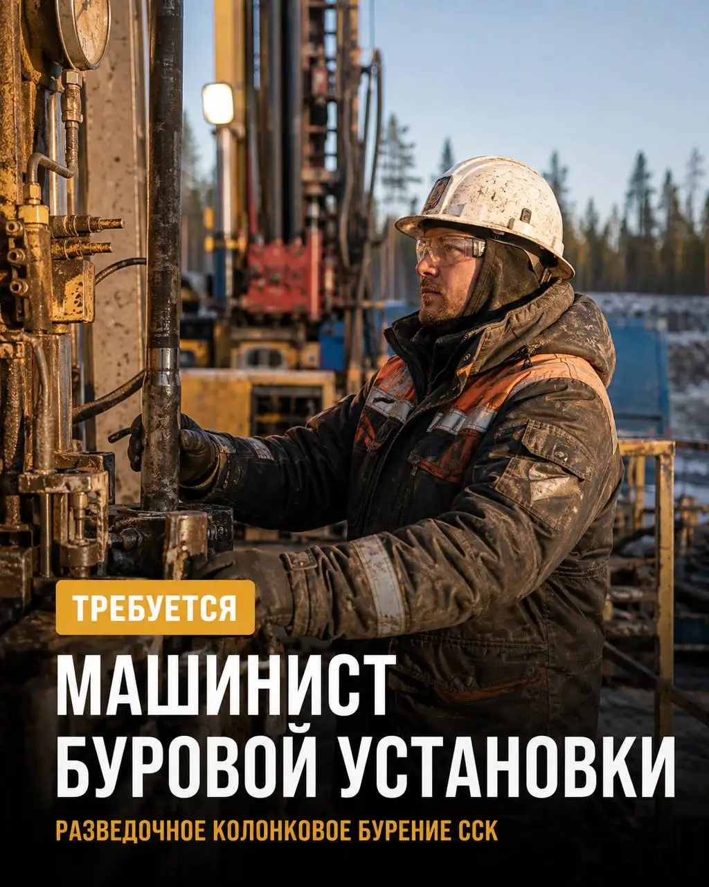 Машинист буровой установки - Строительство (Работа) в Неизвестно