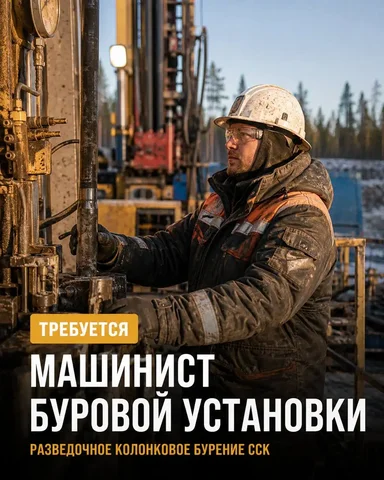 Машинист буровой установки - Работа в Неизвестно
