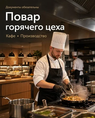 Повар горячего цеха, от 6000 руб/смена - Кассир в Москва