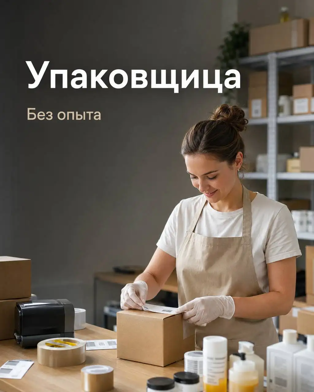 Упаковщица в Москве, до 2500 руб/смена - Работа в Москва