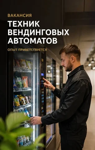 Специалист по обслуживанию вендинговых автоматов - частное объявление в Москва