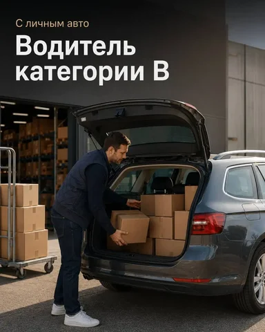 Водитель категории B с личным авто - частное объявление в Москва