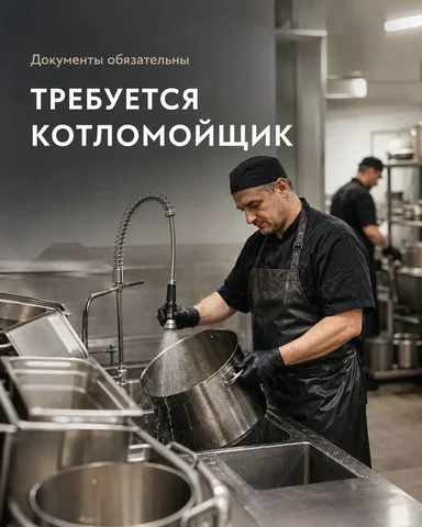 Вакансия Котломойщик в ресторане, Москва, зарплата 110-130 тыс. руб. - Кассир в Москва