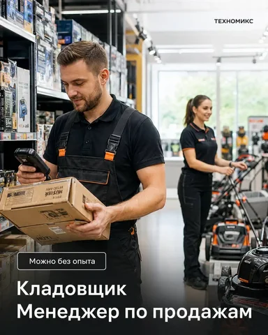 Вакансии Кладовщик и Менеджер по продажам в ТЕХНОМИКС - Кассир в Москва
