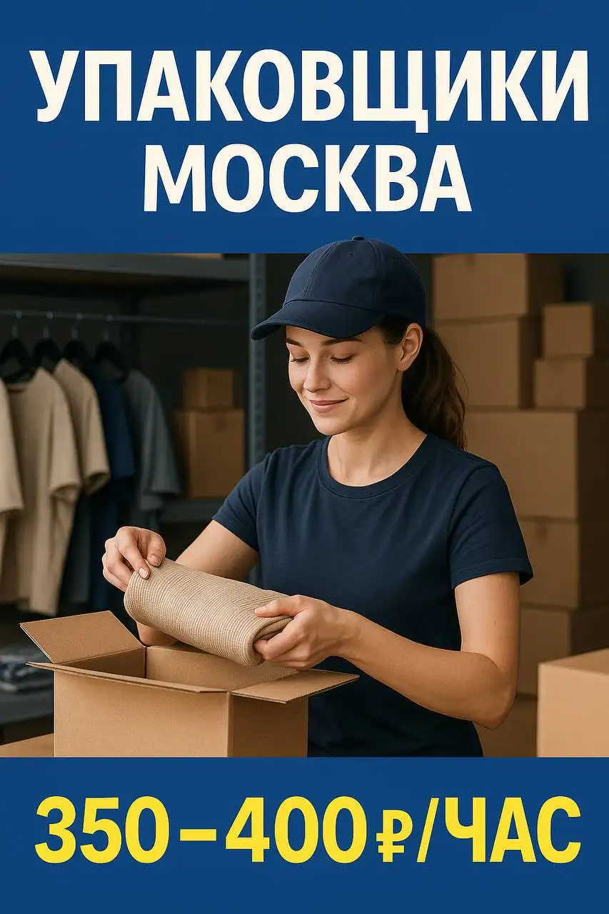 УПАКОВЩИК, Москва, зарплата 100 000 - 120 000 ₽ - Упаковщик (Работа) в Москва