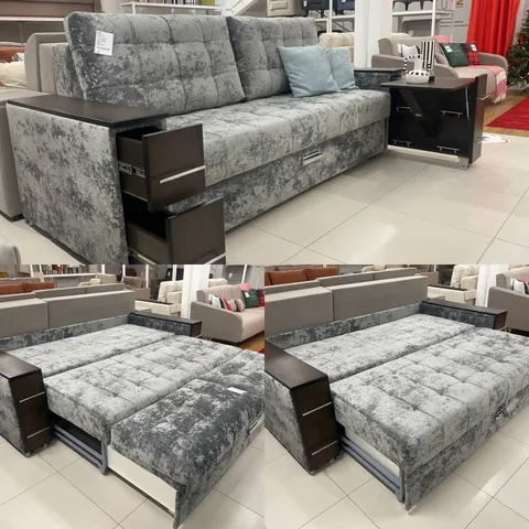 Диван на металлокаркасе с раскладкой и ящиками - Освещение в Братск