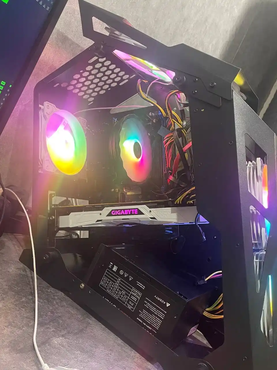 Мощный игровой пк с монитором и периферией