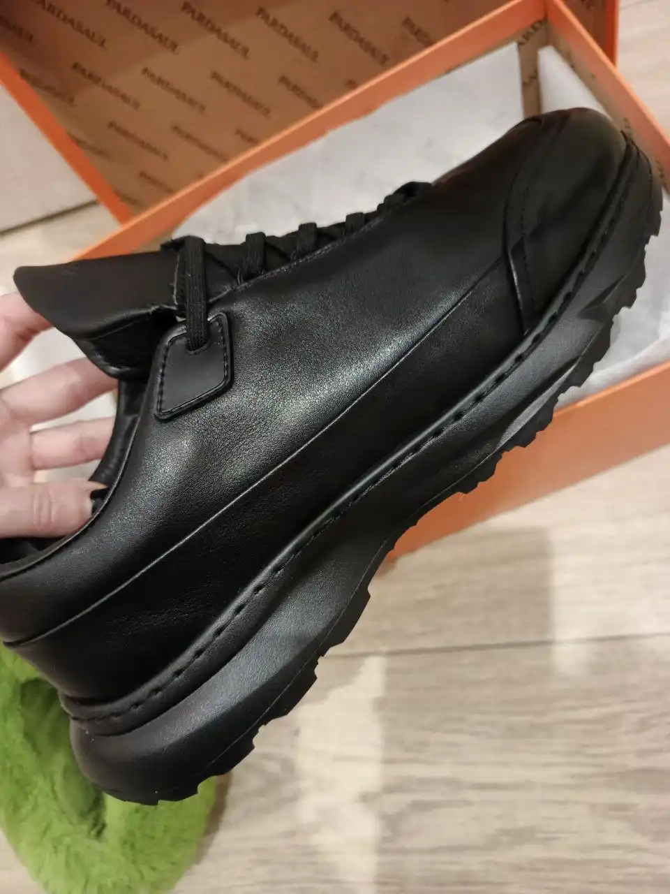 Кожаные утепленные кроссовки премиум Китай