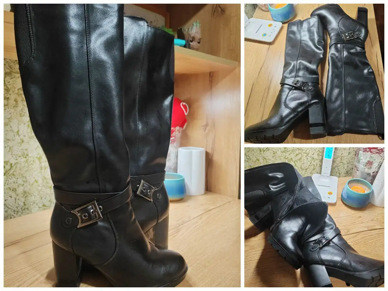 Продажа демисезонных сапог на каблуке