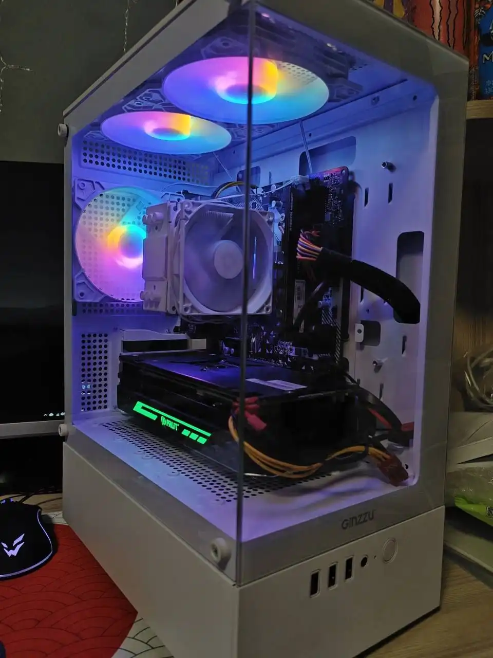 Игровой ПК с процессором AMD Ryzen 5 2600 и видеокартой GTX 1060