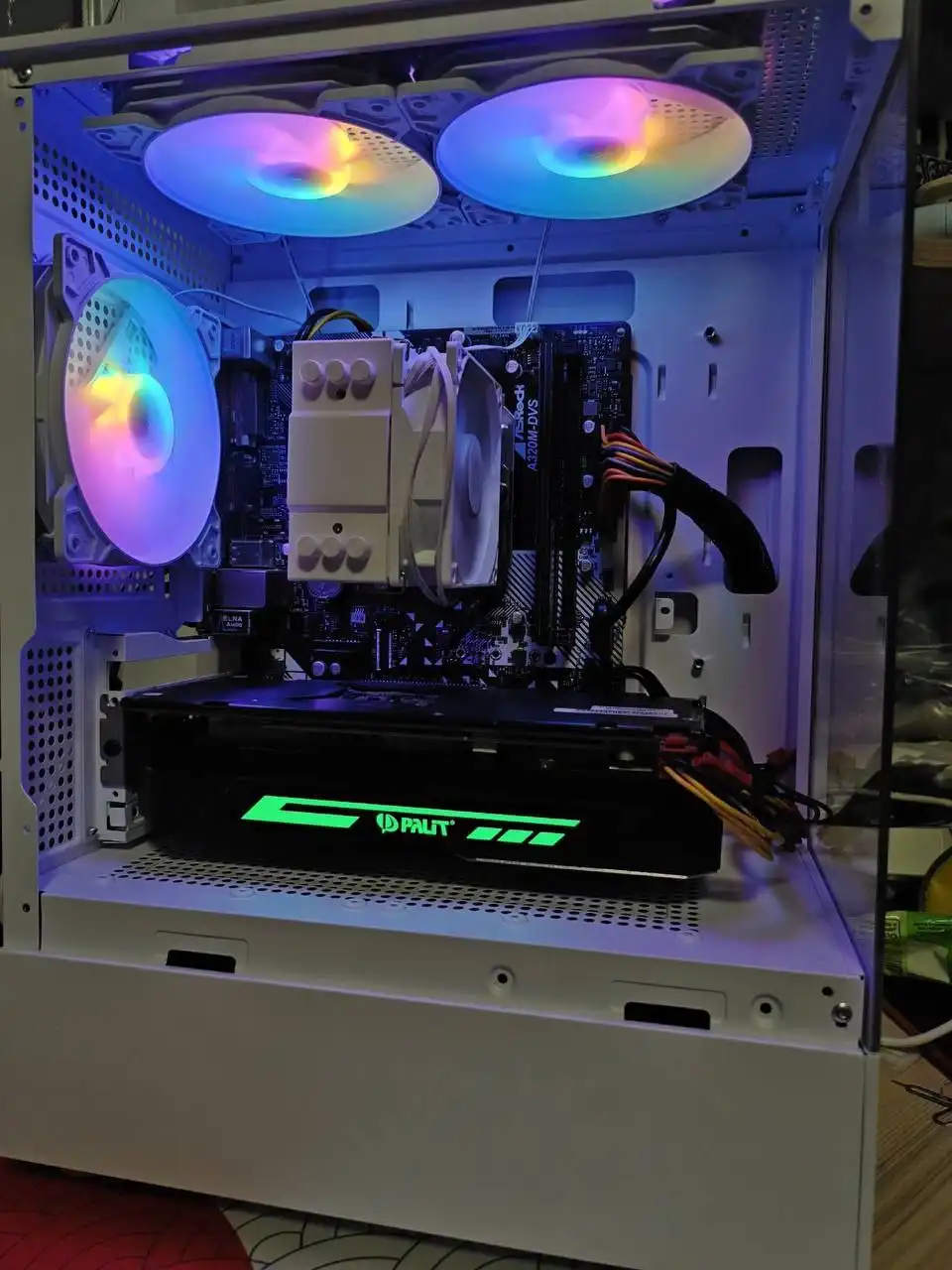 Игровой ПК с процессором AMD Ryzen 5 2600 и видеокартой GTX 1060