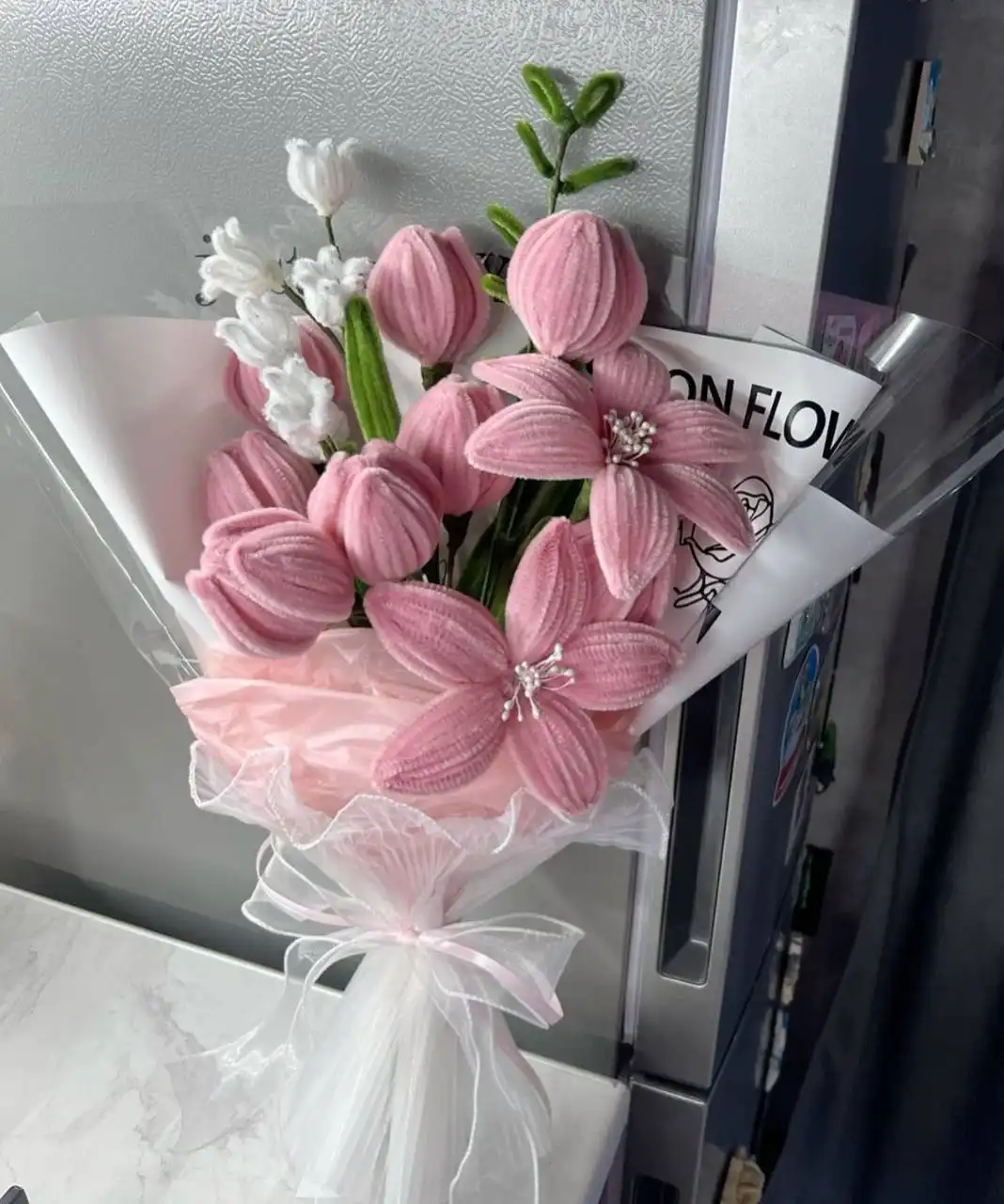 Букеты из атласных лент и пушистой проволоки - Рукоделие (Хобби и отдых) в Братск