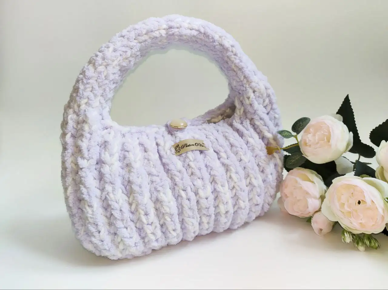 Вязаная сумка с короткой ручкой - Сумки (Одежда) в Братск