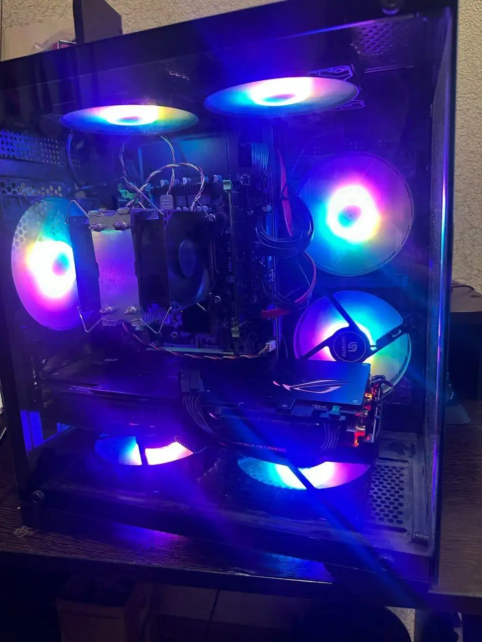 Игровой ПК с видеокартой Asus ROG Strix RX 580 8GB и процессором Intel Xeon E5-2640 - Компьютеры (Электроника) в Братск