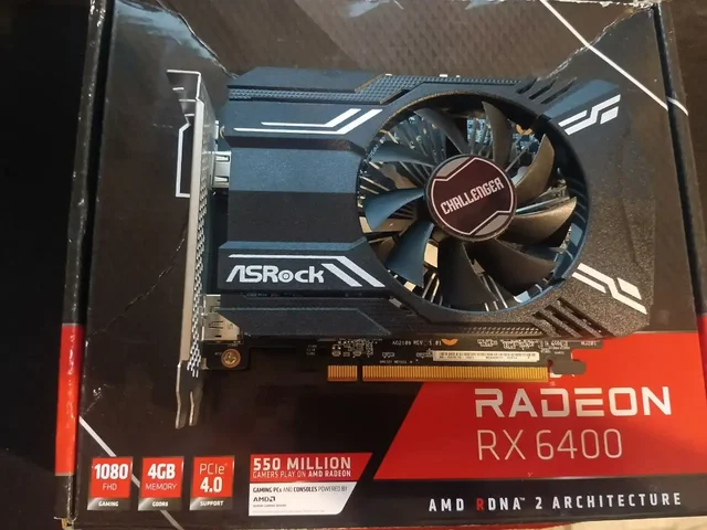 Видеокарта ASRock RX 6400 4GB с гарантией до 2028 - Комплектующие в Братск