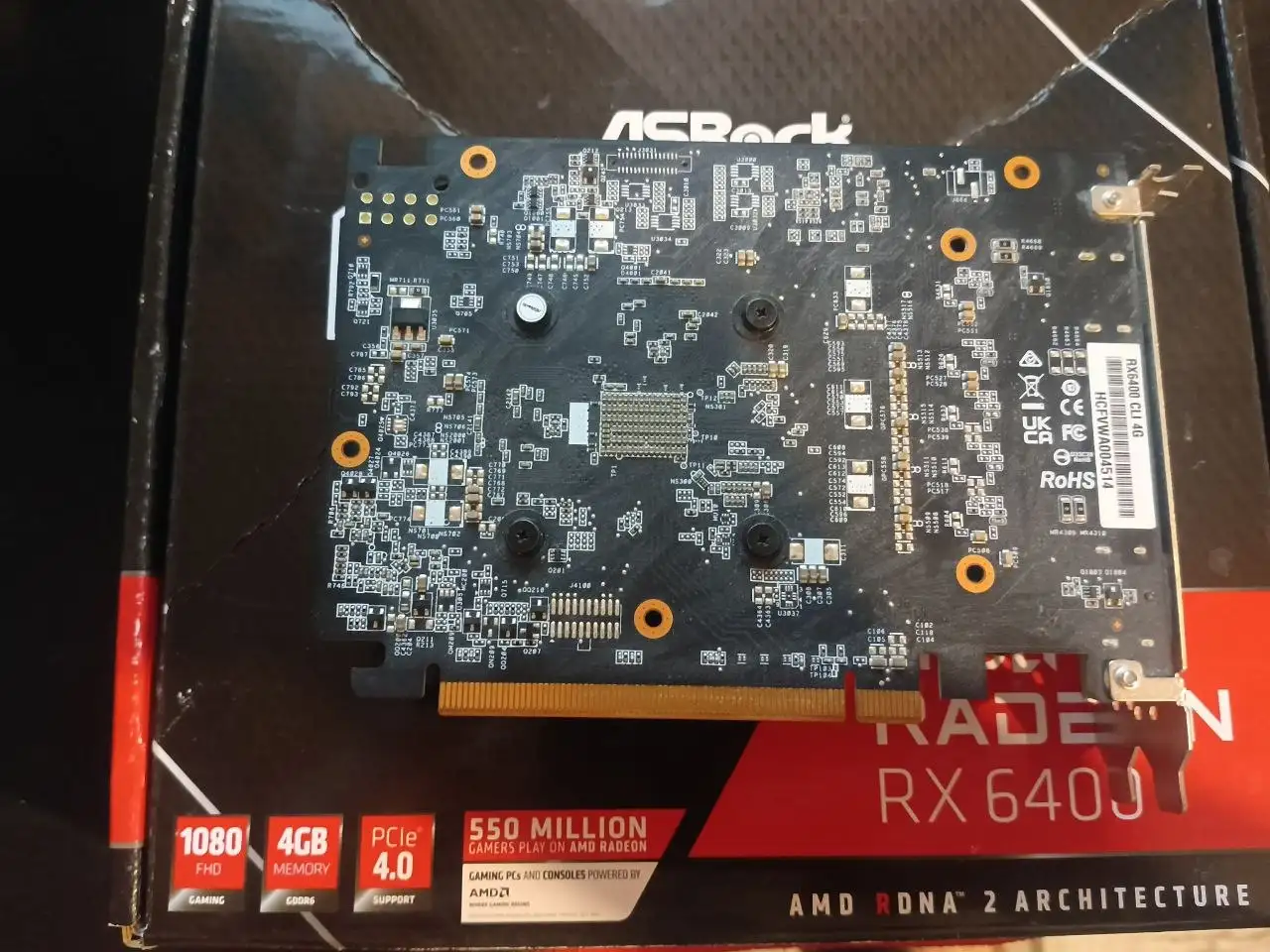 Видеокарта ASRock RX 6400 4GB с гарантией до 2028 - Компьютерные комплектующие (Электроника) в Братск