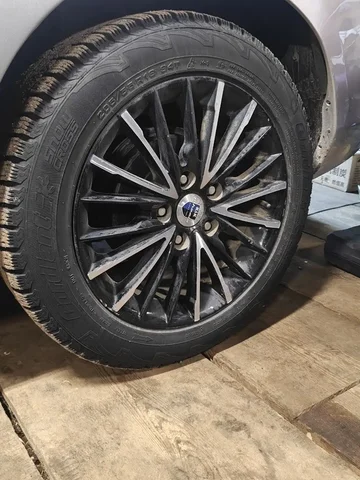 Продажа литых дисков R16 5x114 с зимней шипованной резиной Cordiant Snow Cross - Диски и шины в Братск