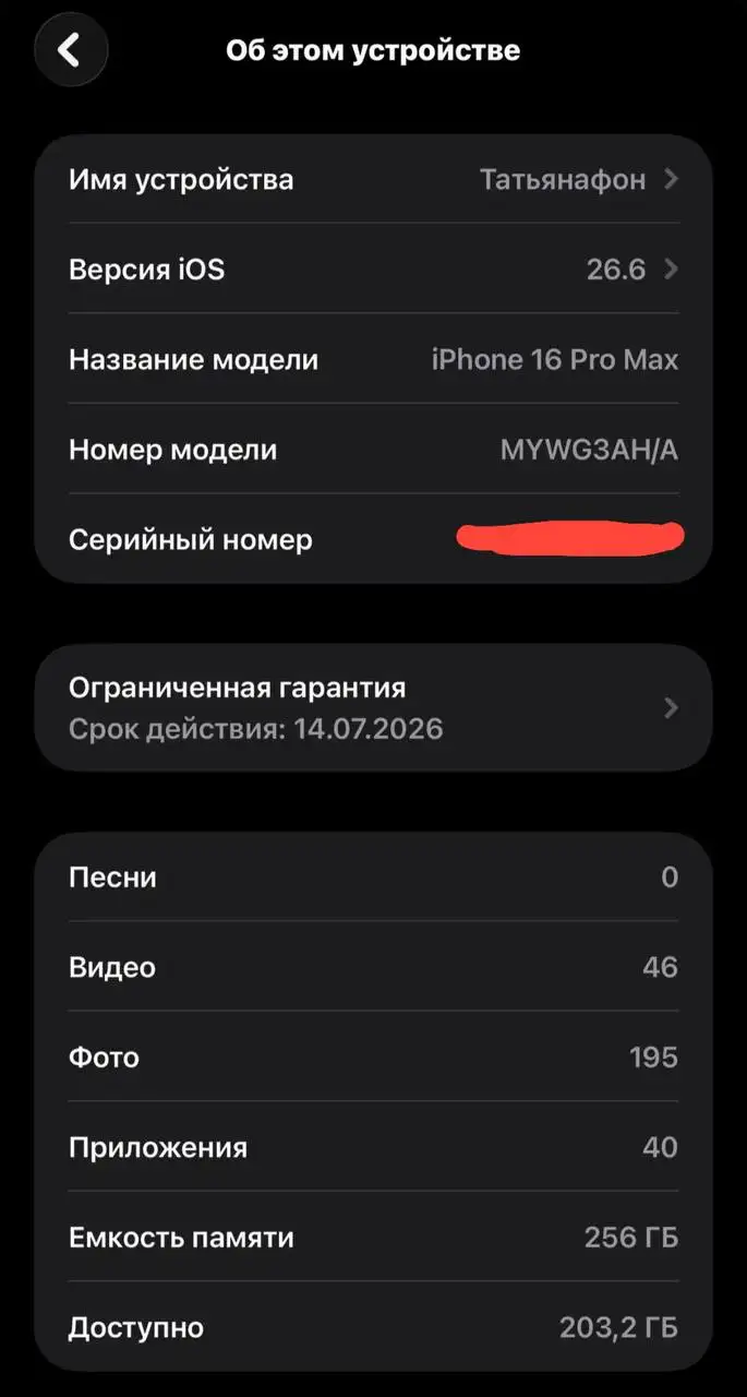 iPhone 16 Pro Max 256GB Black Titanium - Смартфоны (Электроника) в Братск