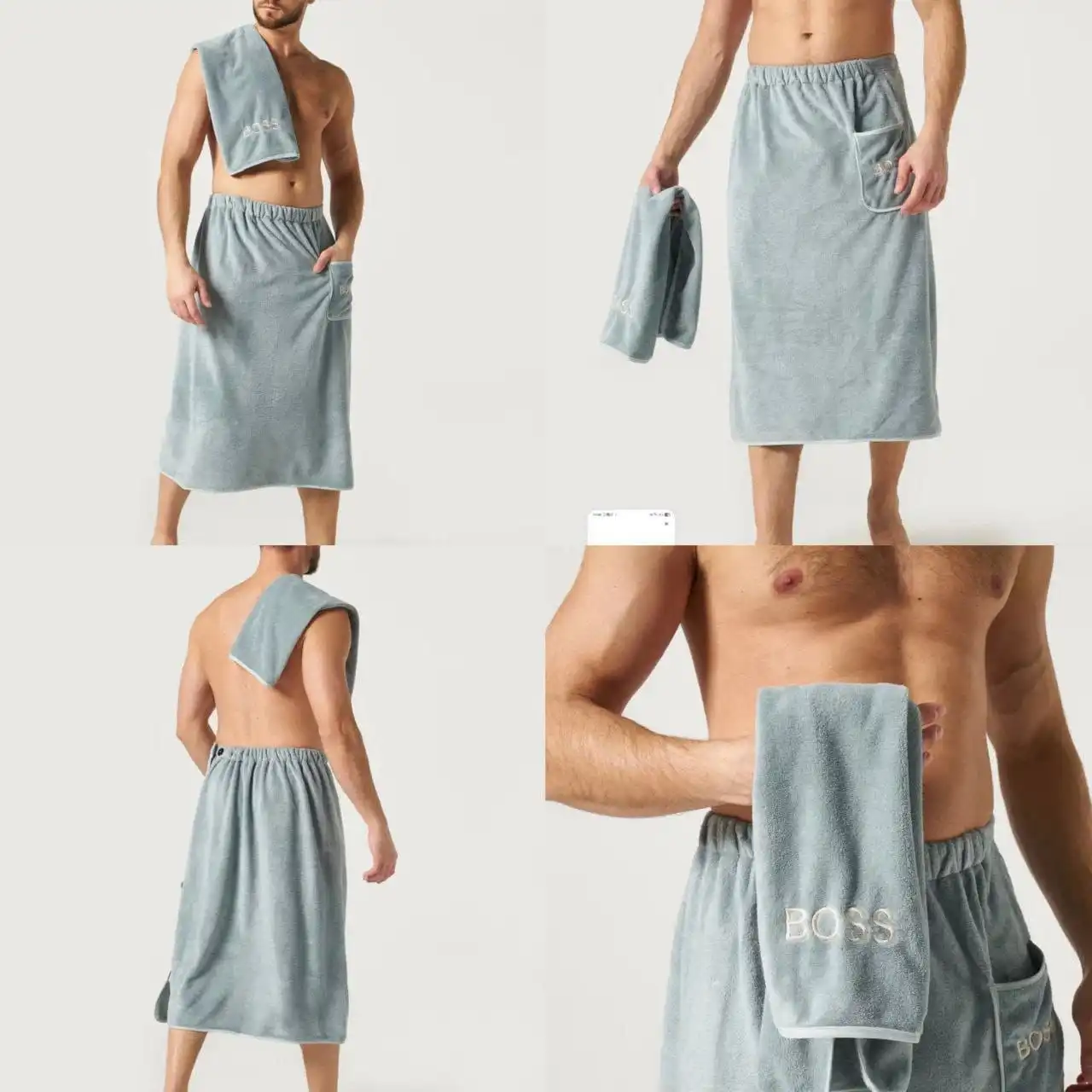 Мужской подарочный набор с полотенцем и килтом