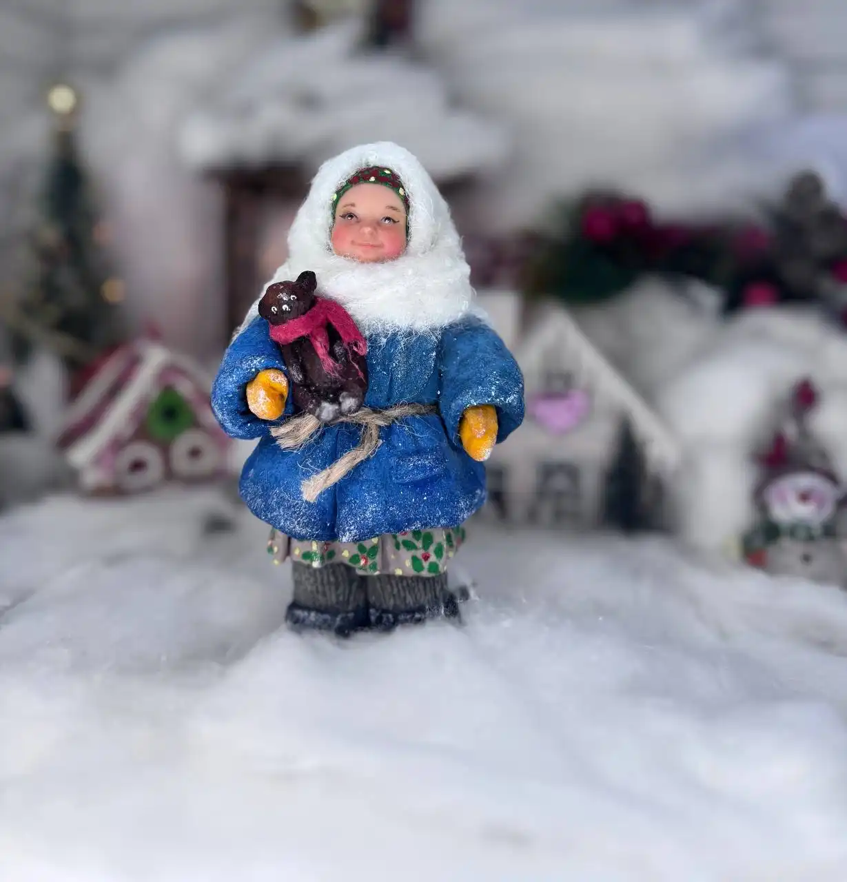 Ватная игрушка ручной работы