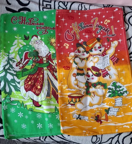 Новогодние вафельные полотенца - Для дома и дачи в Барнаул
