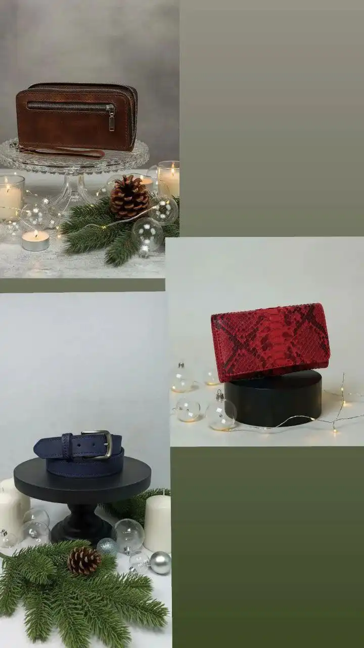 Подарки из натуральной кожи ручной работы к Новому году