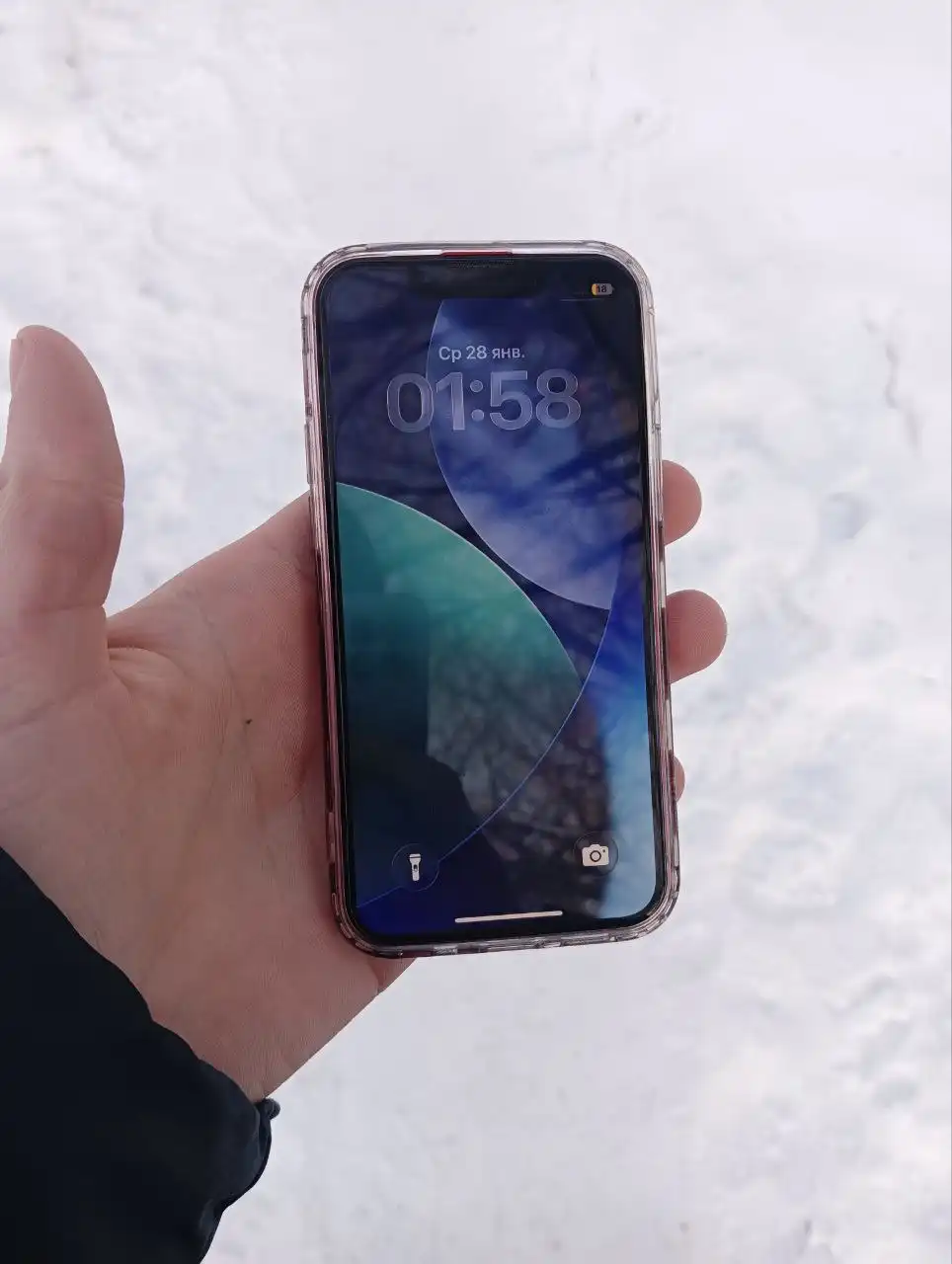 iPhone 13 mini с трещиной на крышке - Смартфоны (Электроника) в Барнаул