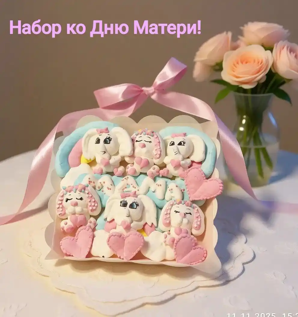 Набор маршмеллоу ручной работы ко Дню матери