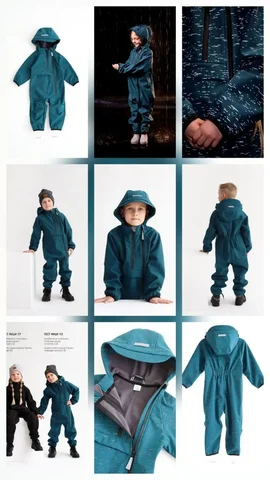 Комбинезон из софтшелла Минидино, размер 110 - Блузки в Томск