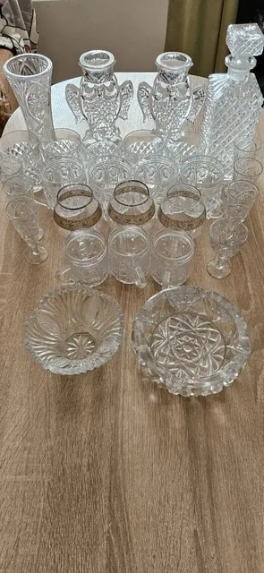 Хрустальная и стеклянная посуда 27 предметов - Пасхальные товары в Томск