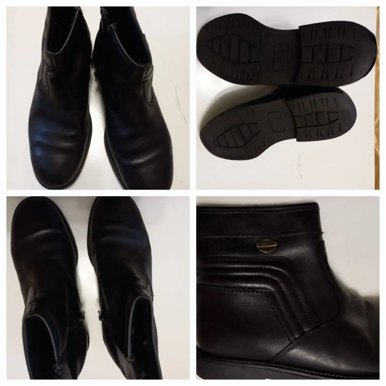 Мужские межсезонные ботинки из натуральной кожи, размер 41 - Обувь (Одежда) в Томск