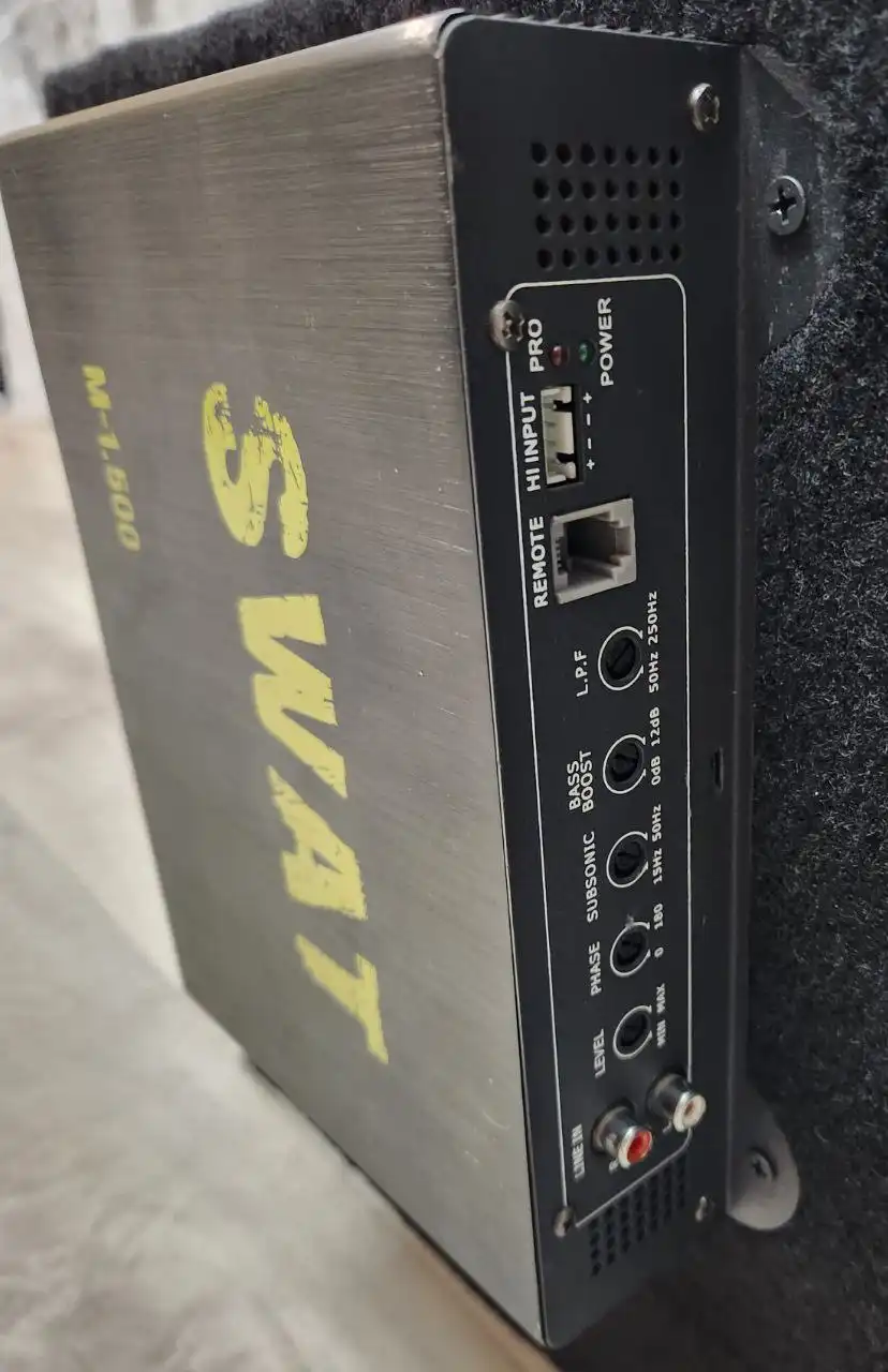 Сабвуфер Pride Eco 12 дюймов с усилителем Swat M-1.500