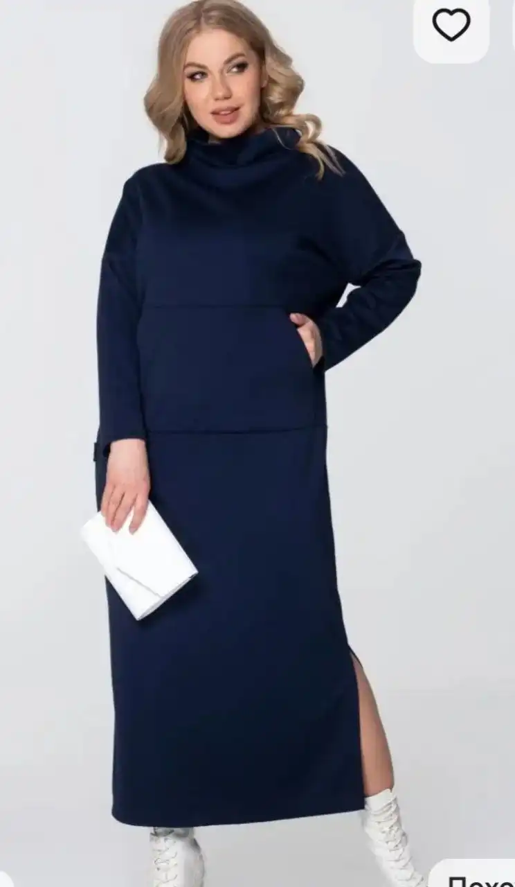 Трикотажное платье размер 58 на рост 165-170