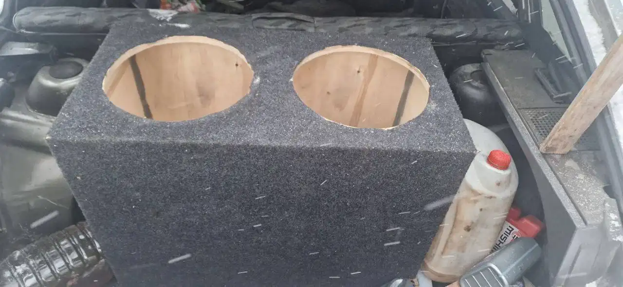 Короб для сабвуфера 2х12 на щели