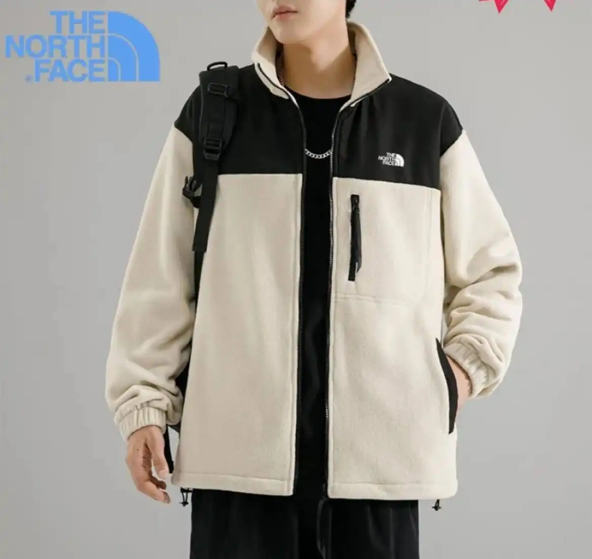 Куртка THE NORTH FACE барашек с мехом внутри размер 48