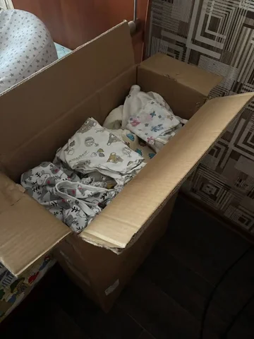 Огромная коробка детских вещей с рождения до 6 месяцев - Горшки в Сургут