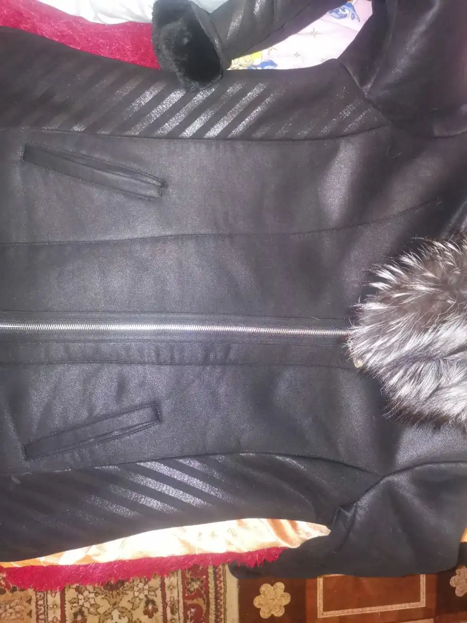 Дубленка с чернобуркой 54-56 размера - Верхняя одежда (Одежда) в Сургут