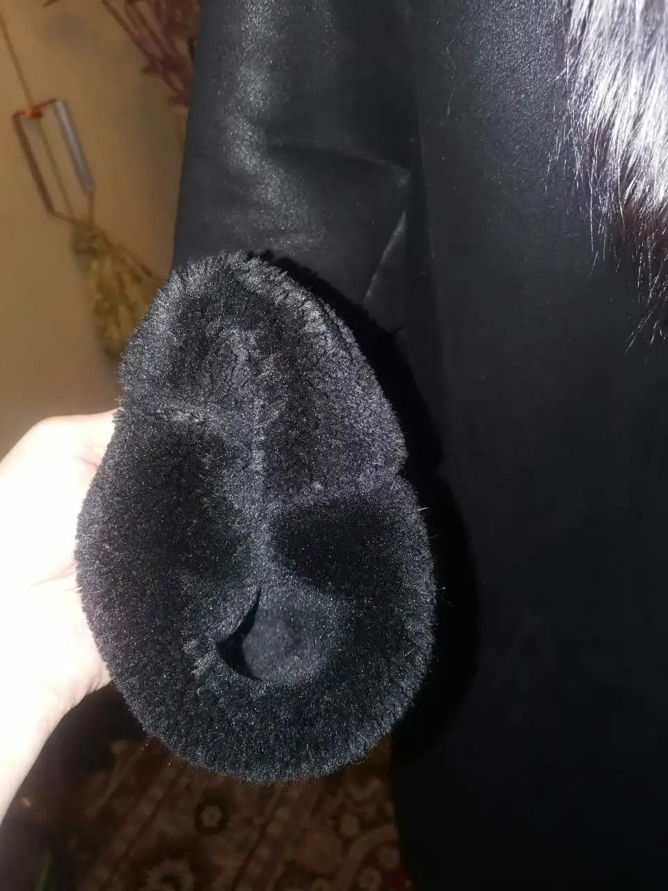 Дубленка с чернобуркой 54-56 размера - Верхняя одежда (Одежда) в Сургут