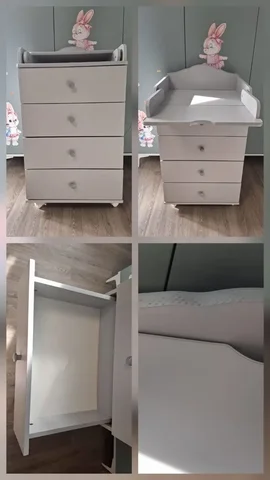 Пеленальный комод в сером цвете - Мебель для детей в Сургут