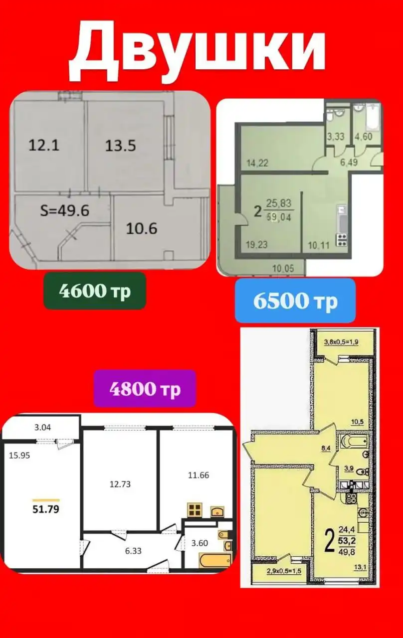 Продажа двухкомнатных квартир в Краснодарском крае - Квартиры (Недвижимость) в Краснодар