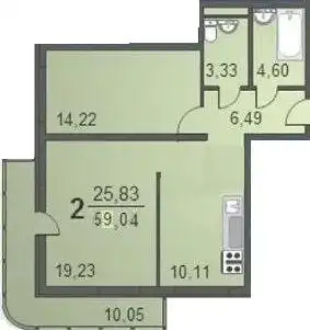 Продажа 2-комнатной квартиры в ЖК Возрождение - Квартиры (Недвижимость) в Краснодар