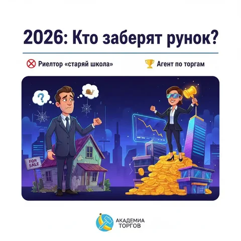 Риелтор vs Агент по торгам: Кто заберет рынок в 2026? - частное объявление в Краснодарский край