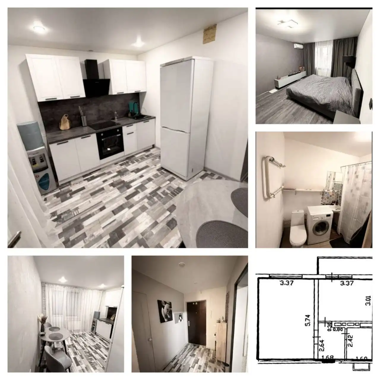 1-комнатная квартира 38 м² в ЖК Восточный, Краснодар - Квартиры (Недвижимость) в Краснодар