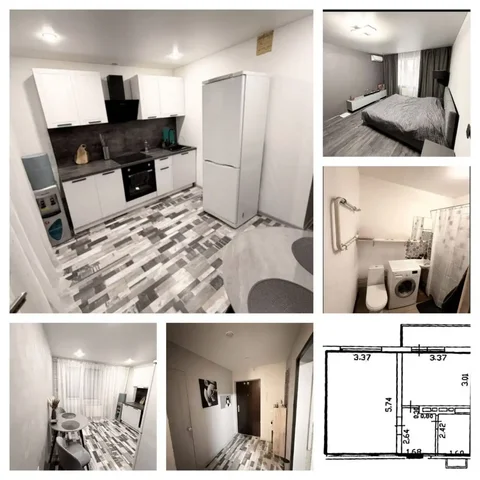 1-комнатная квартира 38 м² в ЖК Восточный, Краснодар - Апартаменты в Краснодар