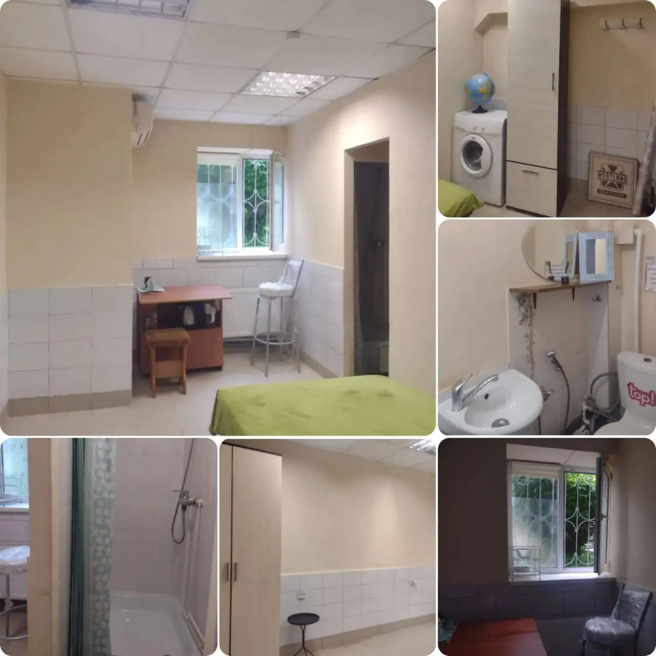 Студия 18 м² в полуцоколе с ремонтом и мебелью - Аренда квартир (Недвижимость) в Краснодарский край