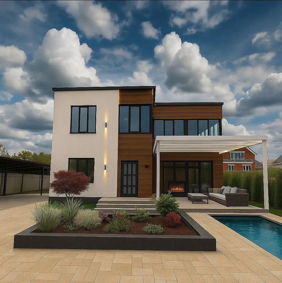 Продается новый двухэтажный дом в современном стиле в Армавире - Недвижимость в Армавир