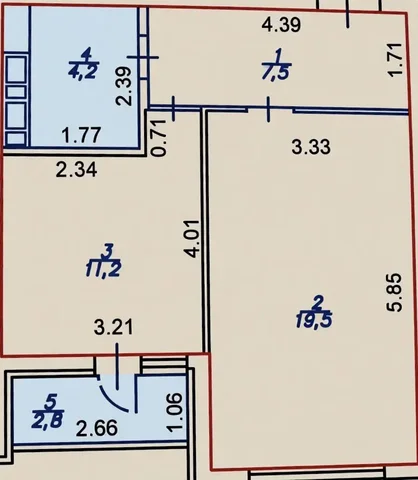 1-комнатная квартира под ремонт в ЖК на Чехова - Ипотека в Краснодар