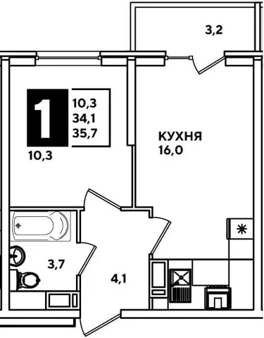 Евродвушка в ЖК Парк Победы - Недвижимость в Краснодар