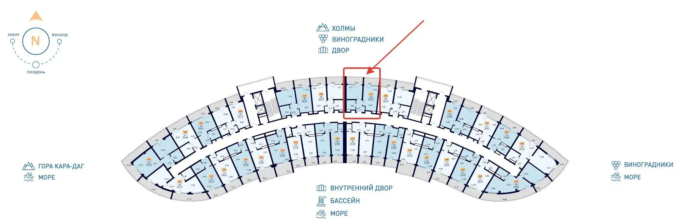 Апартаменты Sky Soul, Крым - Квартиры (Недвижимость) в Крым